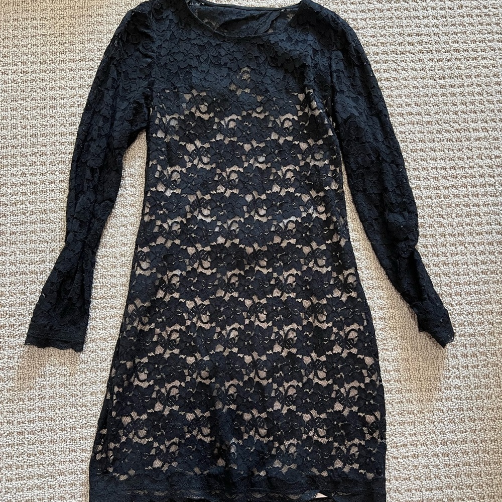 Express Black Lace Dress